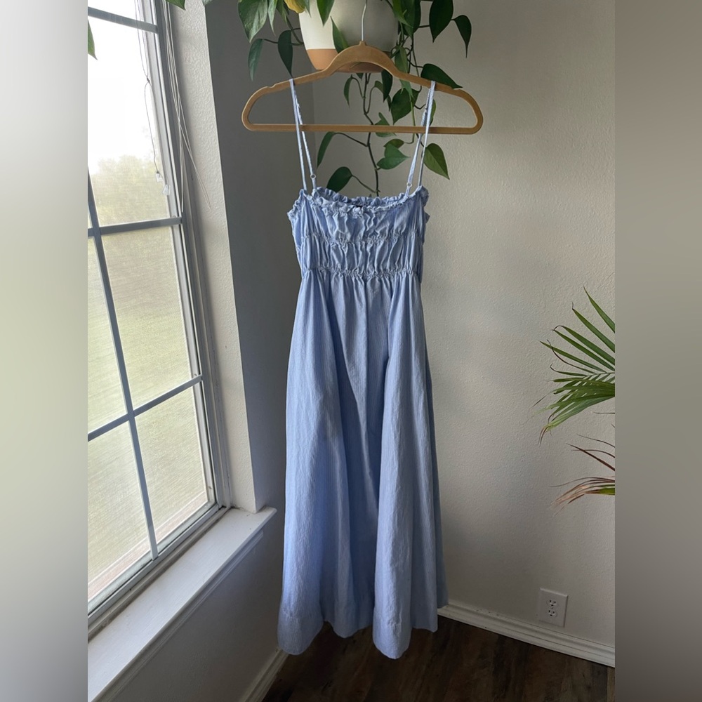 Forever 21 blue striped dress